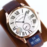 Cartier 40*41*12MM Cal.1904 Movement Rose Gold Bezel Watch
